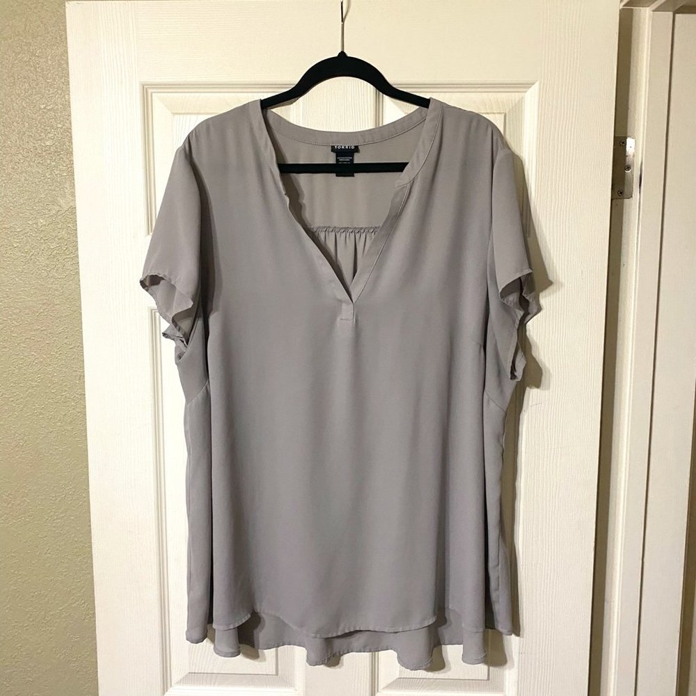 Torrid Sheer Gray Top